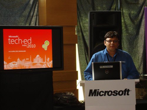 Pinal Presenting session at TechEd India 2010